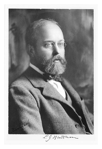 Figure 2: Lawrence Henderson’s interest in biochemistry led him to study the dissociation reactions of bicarbonate. He determined that the ions involved in the acid’s equilibrium are central to how the body maintains its steady internal pH. His biochemical investigations would result in major contributions to acid-base chemistry, including the Henderon-Hasselbalch equation, which is used to calculate pH of a solution.
