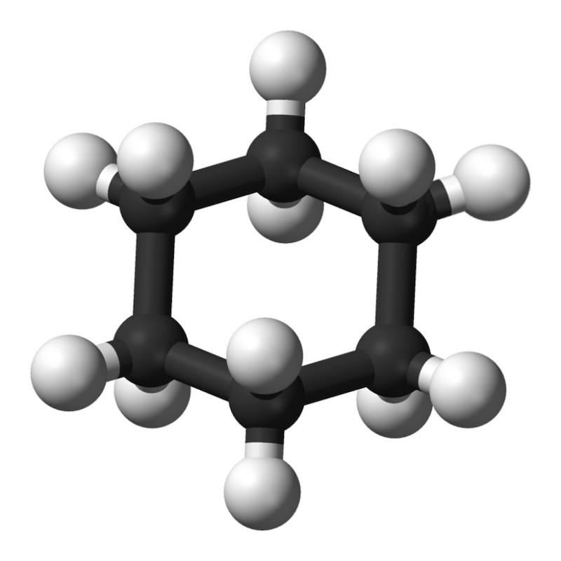 Figure 6: Cyclohexane: a ringed hydrocarbon